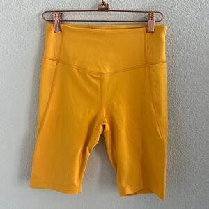 Zella 7.5" Inseam Bike Biker Short Longline Active Short Golden Mustard Small